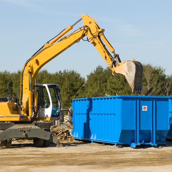 are there any restrictions on where a residential dumpster can be placed in Apple River